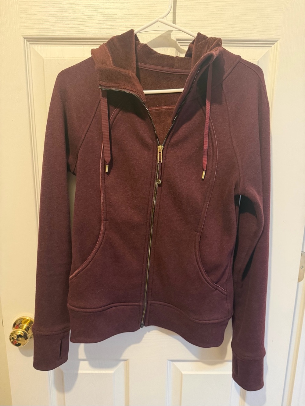 lululemon athletica Women's Zip Hoodie in Maroon